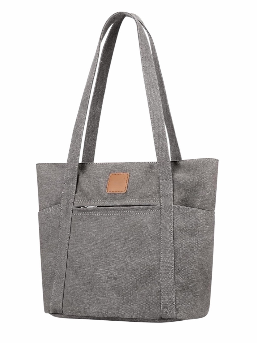 Classic Fashion Dark Gray Heavy Duty Canvas Tote Diaper Bag